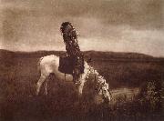 Edward Sherrif Curtis An Oasis in the Badlands oil on canvas